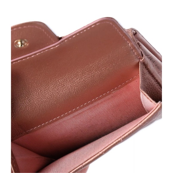 CHANEL Reissue 2.55  Trifold Compact Wallet Rose Gold Lambskin Leather Full Set - Picture 6 of 7